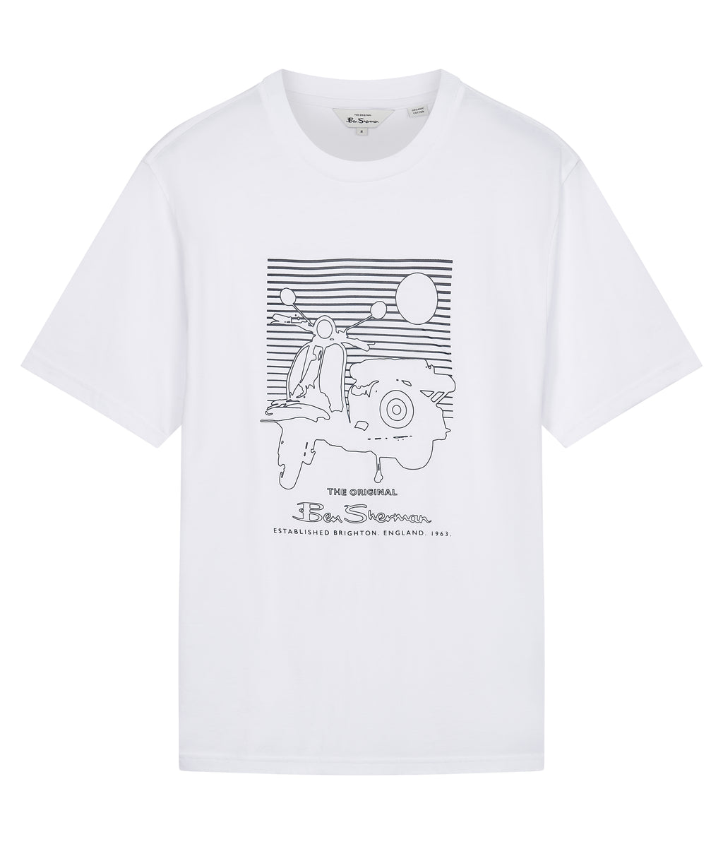T-shirts korte mouw wit Ben Sherman