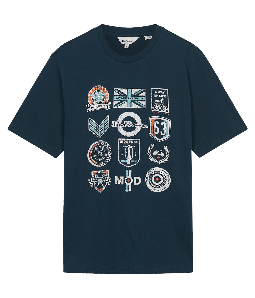 T-shirts korte mouw navy Ben Sherman