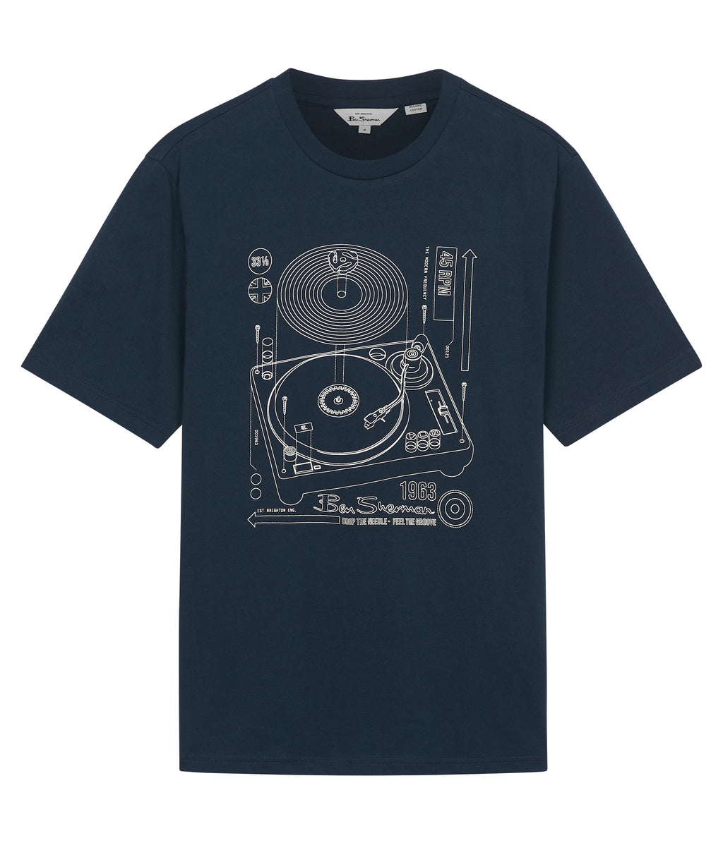 T-shirts korte mouw navy Ben Sherman
