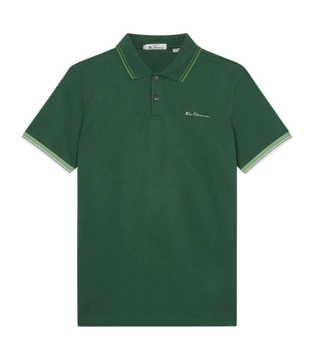 Polo's korte mouw groen Ben Sherman