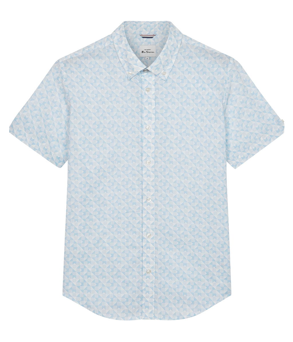 Hemden korte mouw wit Ben Sherman
