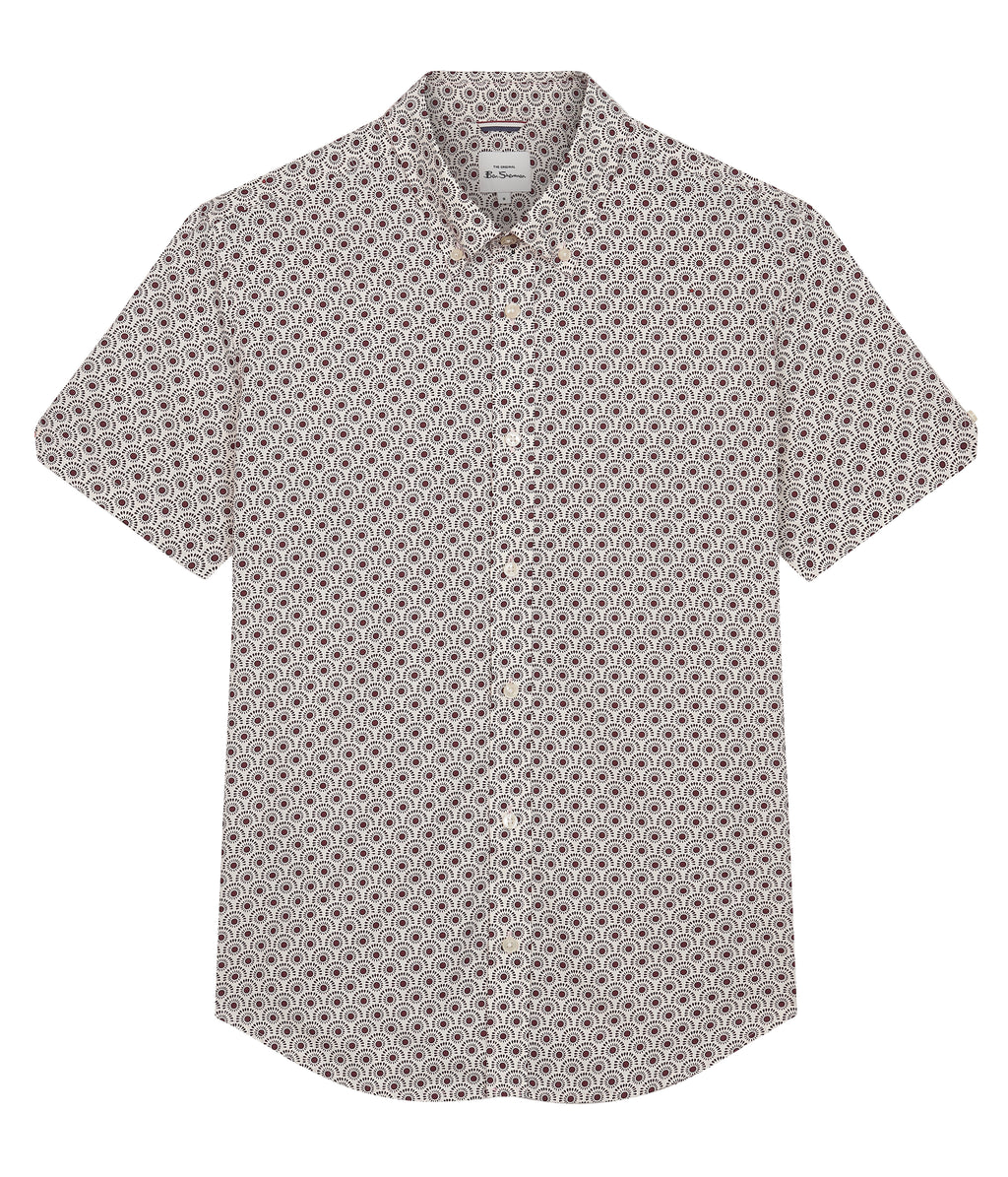 Hemden korte mouw rood Ben Sherman