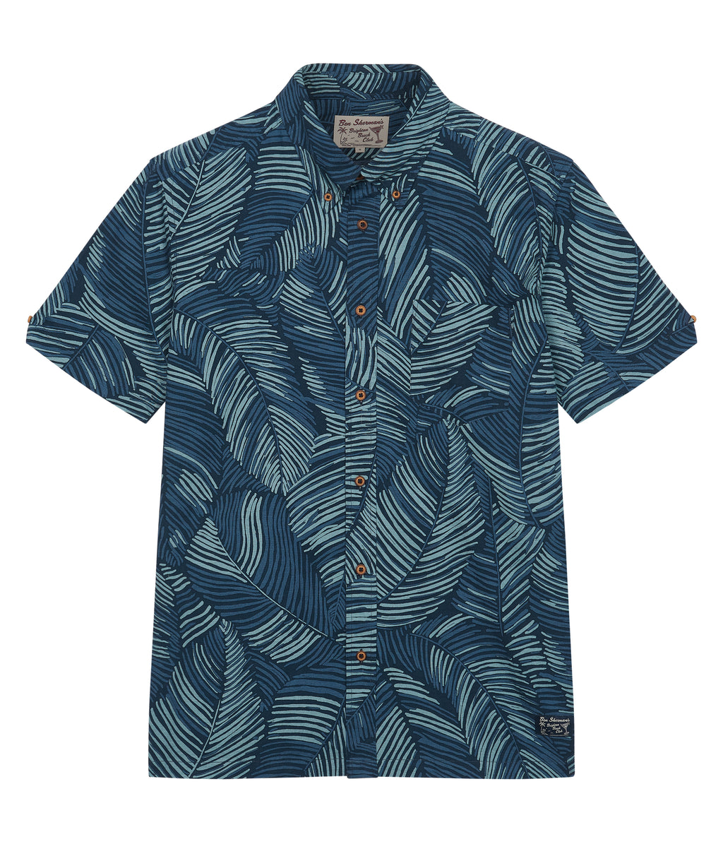 Hemden lange mouw blauw Ben Sherman