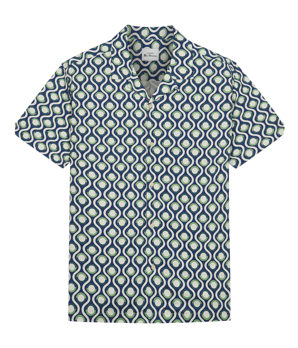 Hemden korte mouw groen Ben Sherman