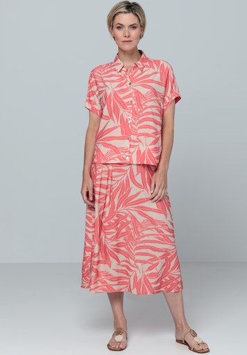 Blouses korte mouw roze Bianca