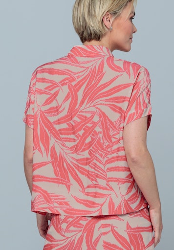 Blouses korte mouw roze Bianca