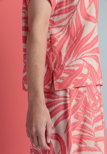 Blouses korte mouw roze Bianca