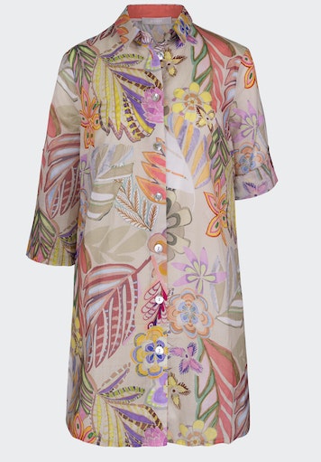 Blouses lange mouw beige Bianca