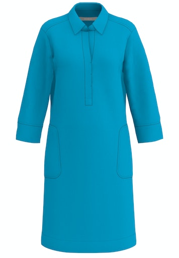 Jurken lange mouw blauw Bianca