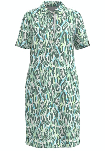 Jurken korte mouw groen Bianca