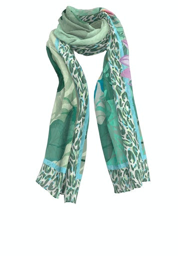 Sjaals groen Bianca