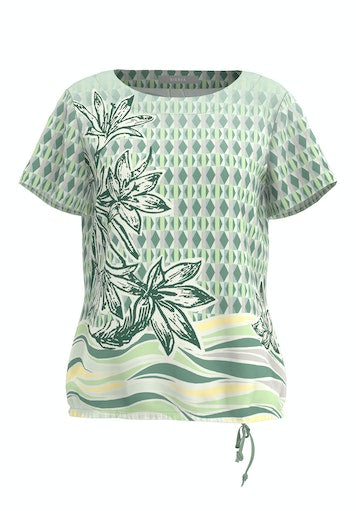 Blouses korte mouw groen Bianca