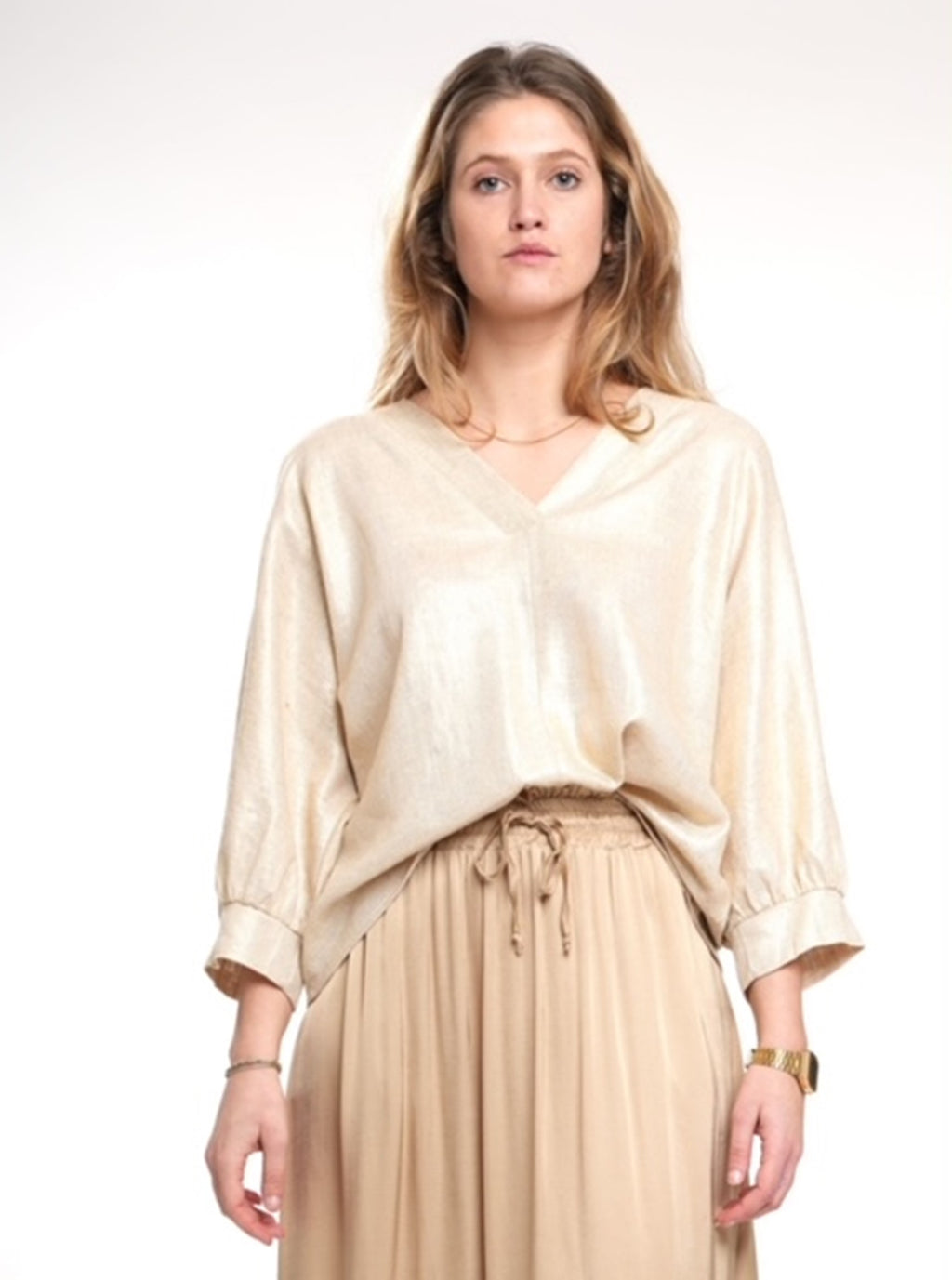 Tops goud BLACK ROSE