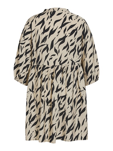 Jurken lange mouw bruin EVOKED VILA