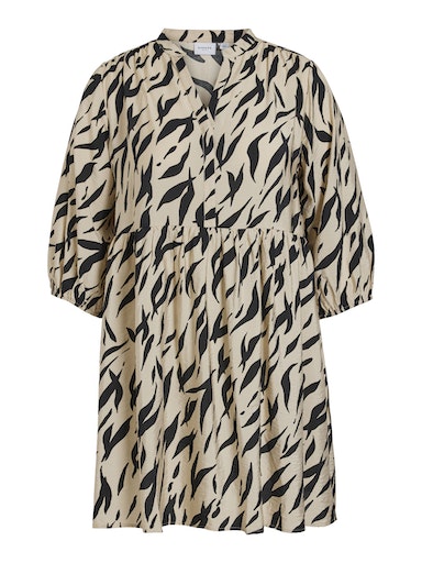 Jurken lange mouw bruin EVOKED VILA