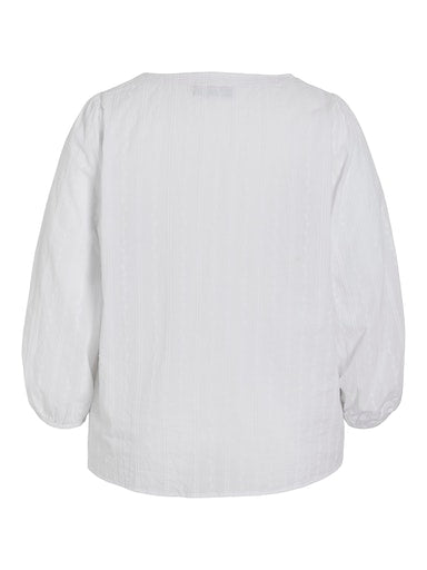 Blouses korte mouw wit EVOKED VILA