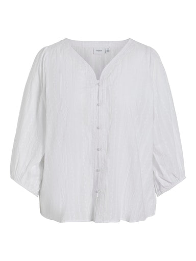 Blouses korte mouw wit EVOKED VILA