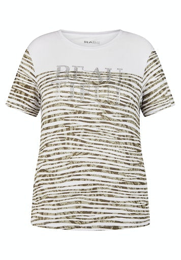 T-shirts korte mouw groen Rabe