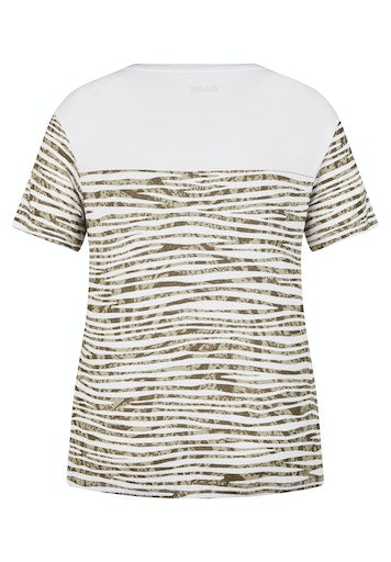 T-shirts korte mouw groen Rabe