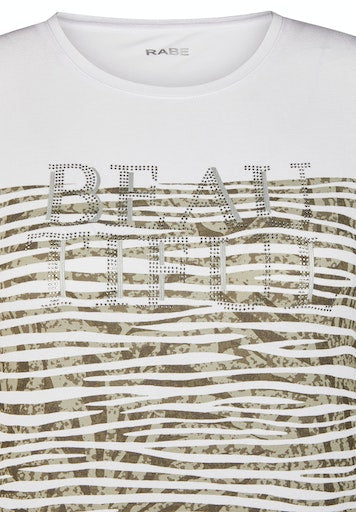 T-shirts korte mouw groen Rabe