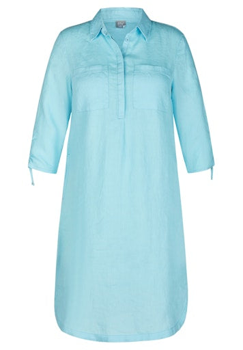 Jurken lange mouw blauw Rabe