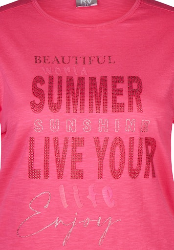 T-shirts korte mouw roze Rabe