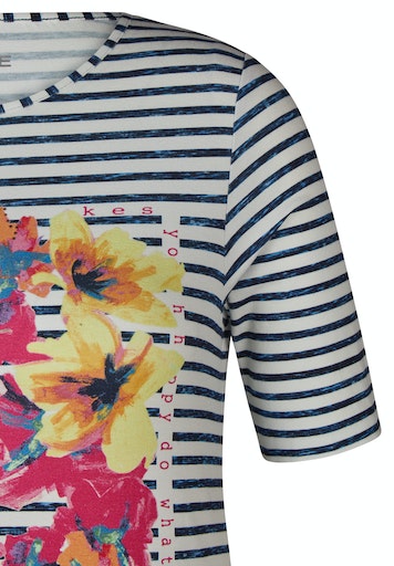 T-shirts korte mouw navy Rabe