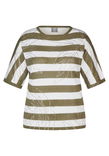 T-shirts korte mouw groen Rabe