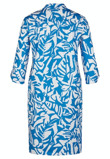 Jurken lange mouw blauw Rabe