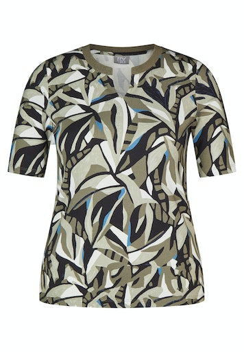 T-shirts korte mouw groen Rabe