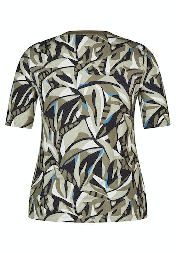 T-shirts korte mouw groen Rabe