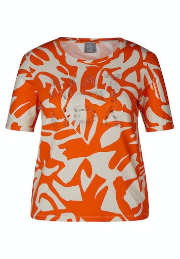 T-shirts korte mouw oranje Rabe