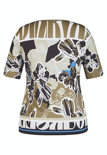 T-shirts korte mouw groen Rabe