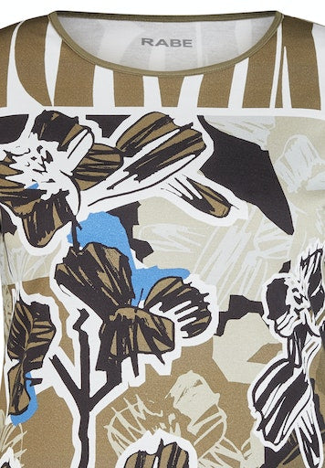 T-shirts korte mouw groen Rabe