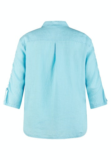 Blouses lange mouw blauw Rabe