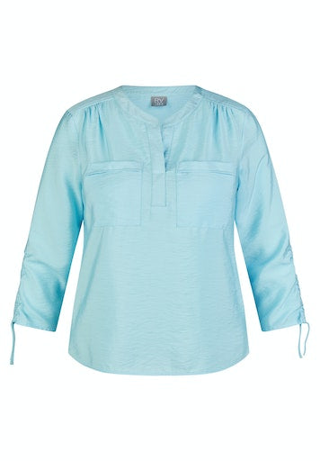 Blouses lange mouw blauw Rabe