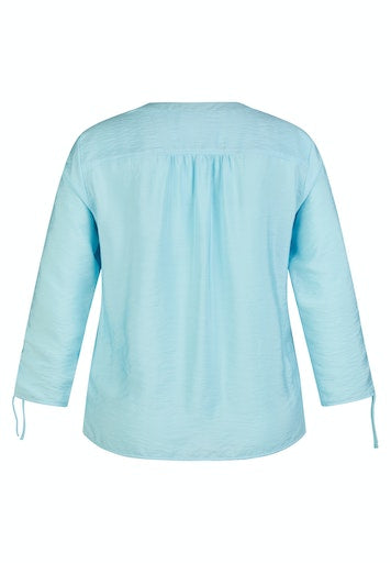Blouses lange mouw blauw Rabe
