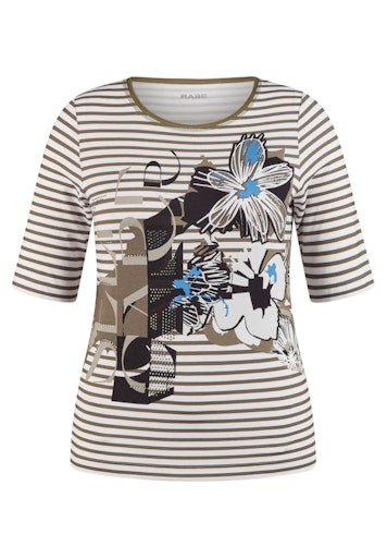 T-shirts korte mouw groen Rabe