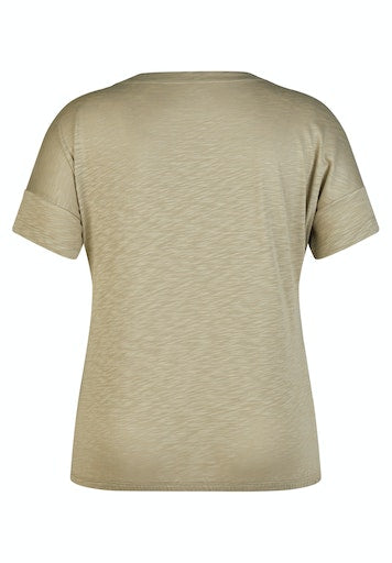 T-shirts korte mouw groen Rabe