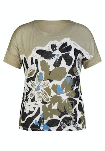 T-shirts korte mouw groen Rabe