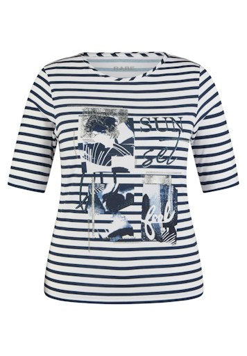 T-shirts korte mouw navy Rabe